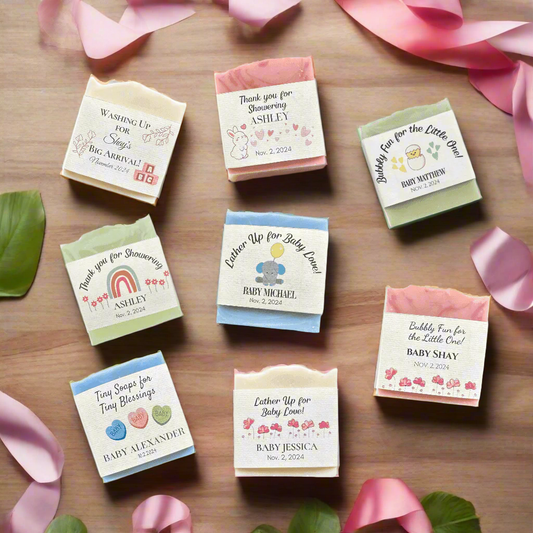 Vegan Baby Shower Favor Soaps – Sustainable, Chic & Made to Impress - Naturene