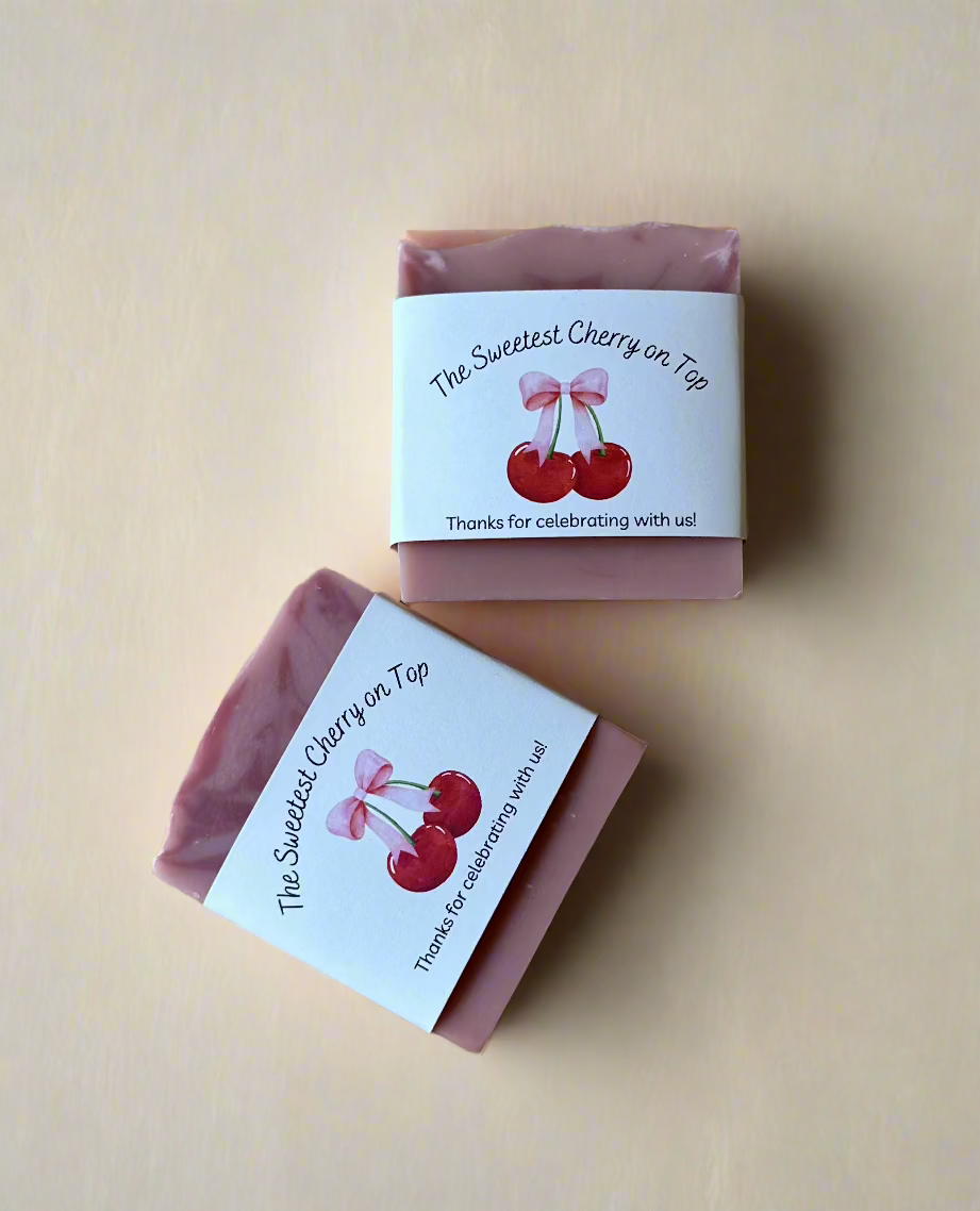 Sweetest Cherry on Top Vegan Soap Favors