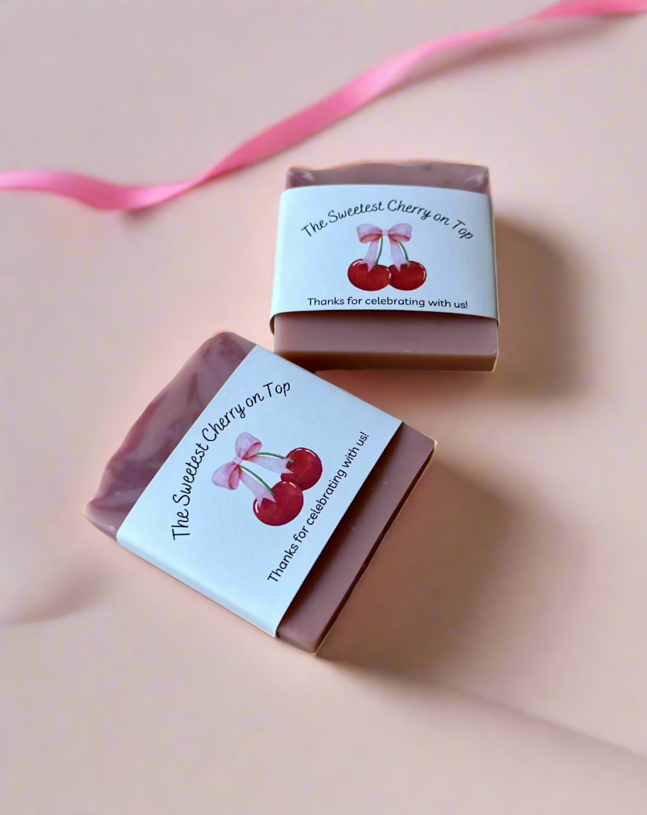 Sweetest Cherry on Top Vegan Soap Favors