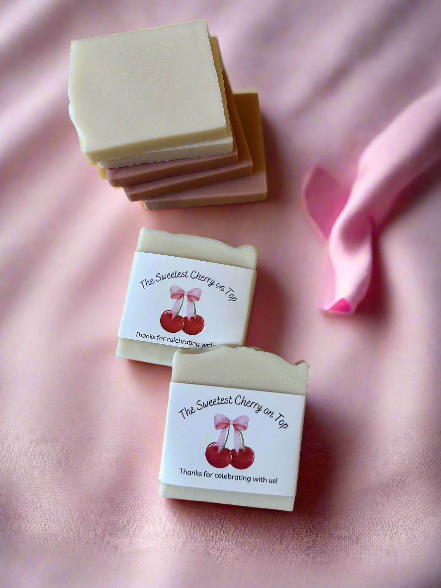 Sweetest Cherry on Top Vegan Soap Favors