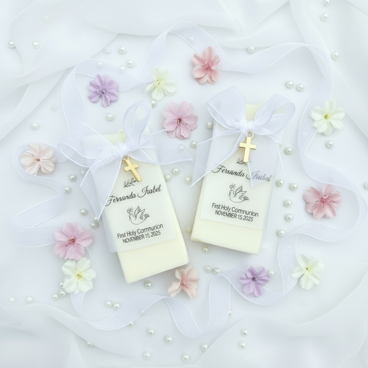 Baptism Guest Gifts with Gold Cross