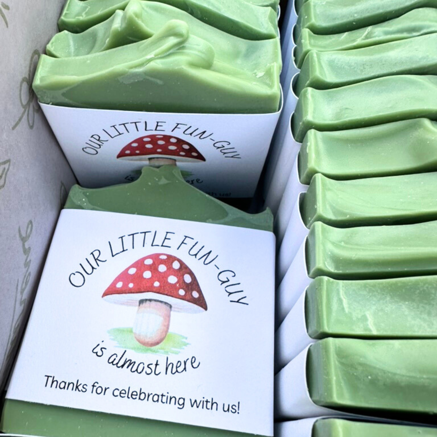 Woodland Mushroom Baby Shower Favors – Vegan Soap | Eco-Friendly Keepsakes