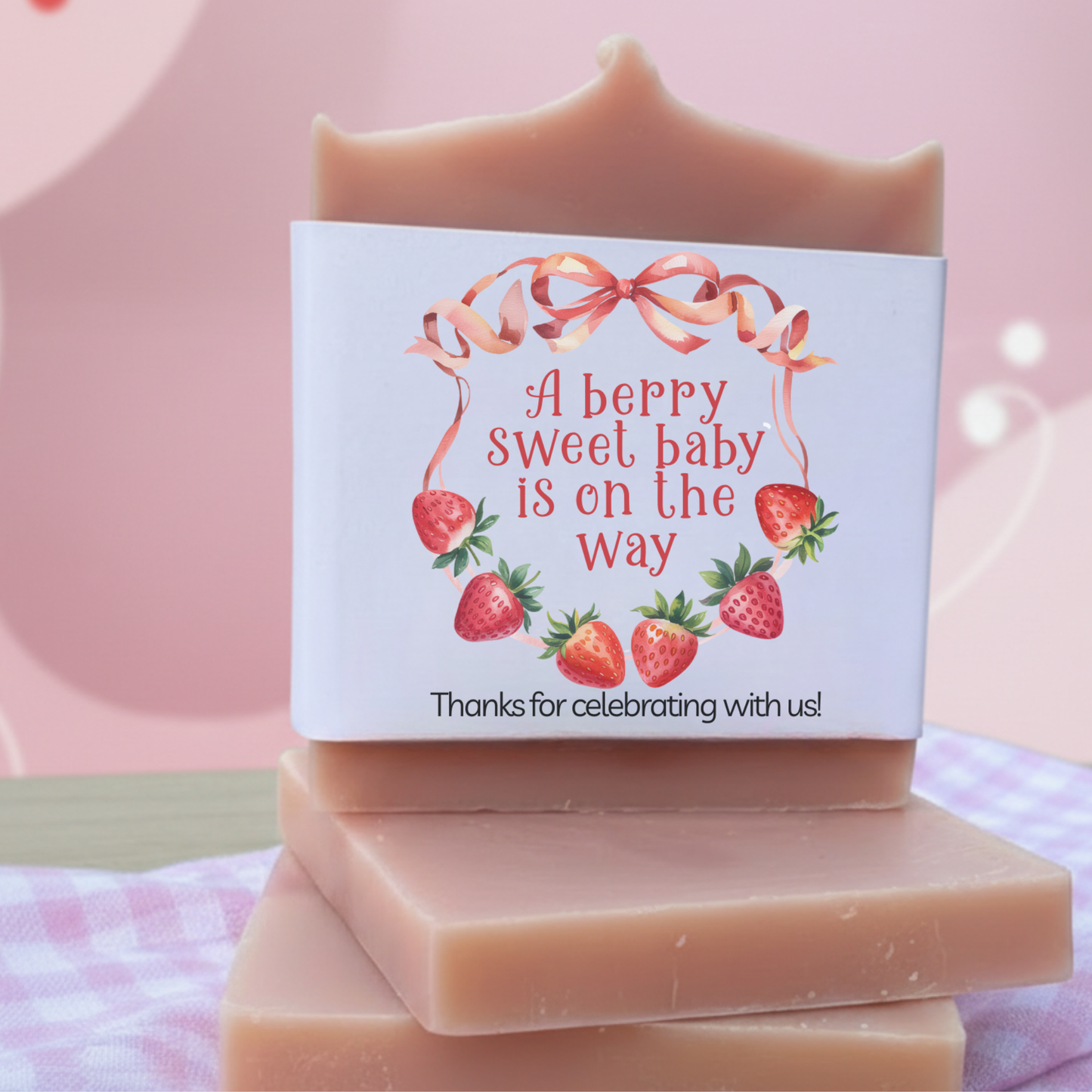 Berry Sweet Baby Shower Favors – Vegan Soap | Eco-Friendly Keepsakes