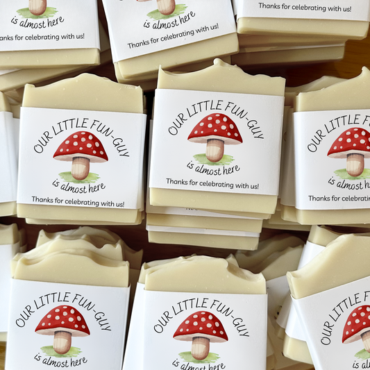 Woodland Mushroom Baby Shower Favors – Vegan Soap | Eco-Friendly Keepsakes
