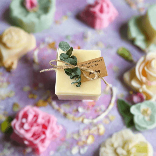 Neutral Bridal Shower Soap Favors