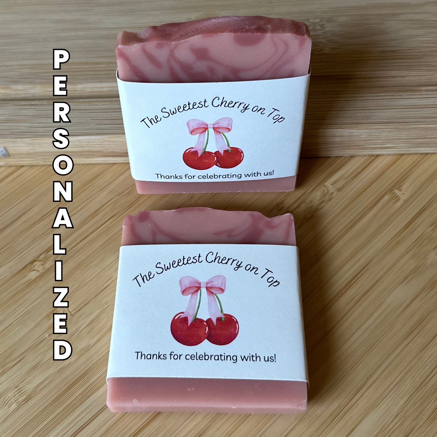 Sweetest Cherry on Top Vegan Soap Favors