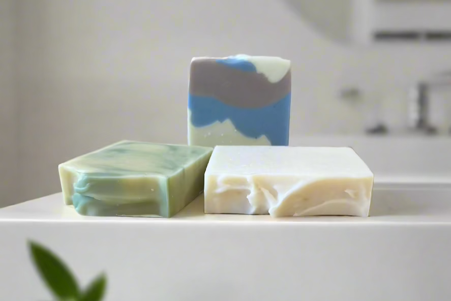 Handcrafted nut-free vegan soap bar for sensitive skin