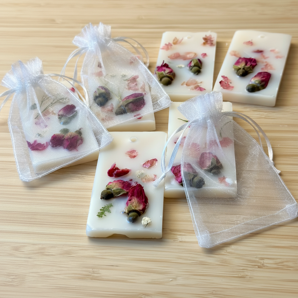Wax Sachets Bridal Shower Favors | Vegan Luxury Artisan Keepsakes