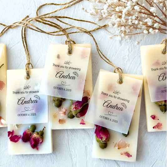 Wax Sachets Bridal Shower Favors | Vegan Luxury Artisan Keepsakes