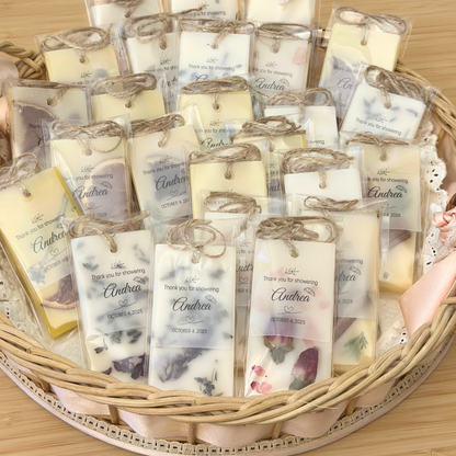 Wax Sachets Bridal Shower Favors | Vegan Luxury Artisan Keepsakes