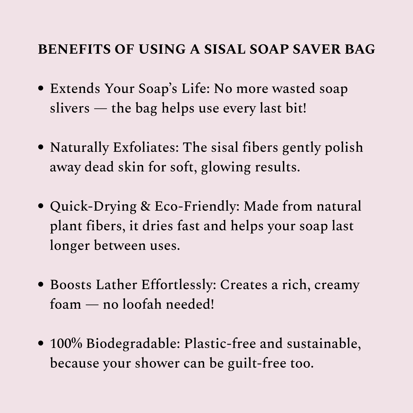 Sisal Soap Saver Bag - Zero Waste Exfoliating Soap Pouch