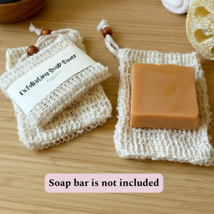 Sisal Soap Saver Bag - Zero Waste Exfoliating Soap Pouch