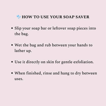 Sisal Soap Saver Bag - Zero Waste Exfoliating Soap Pouch