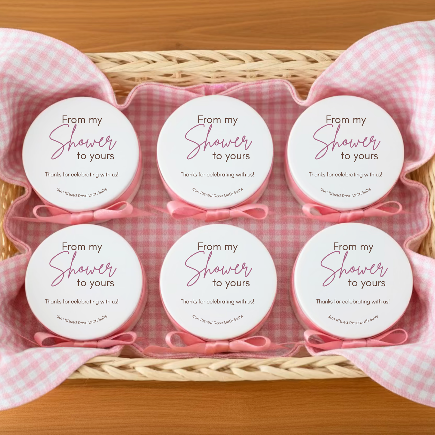 Bath Salt Bridal Favors | Vegan Favor Keepsakes