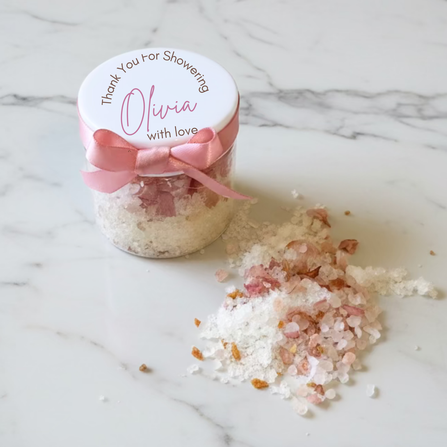Bath Salt Bridal Favors | Vegan Favor Keepsakes