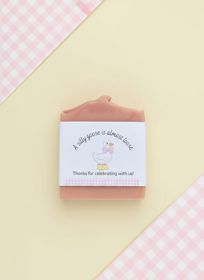 Silly Goose Girl Baby Shower Favors – Vegan Soap | Goose Theme Keepsakes