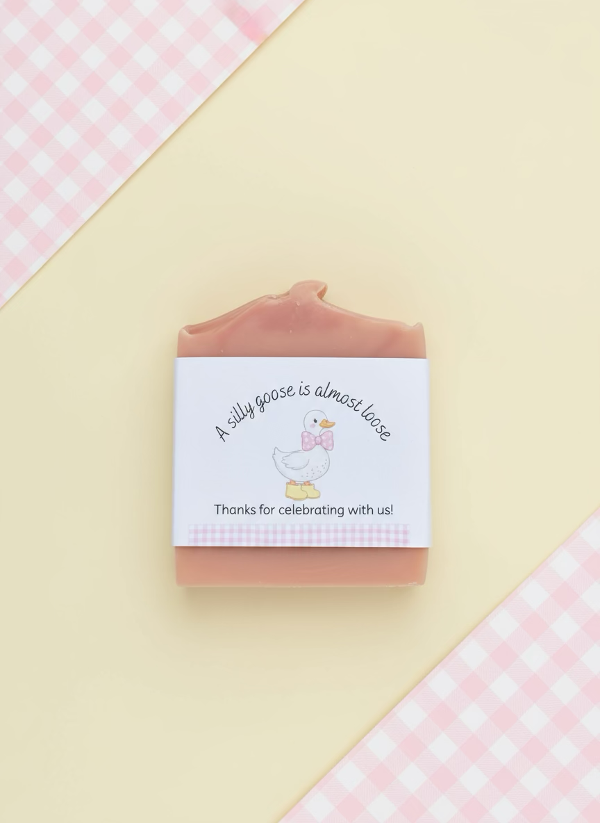 Silly Goose Baby Shower Favors – Vegan Soap | Goose Theme Keepsakes