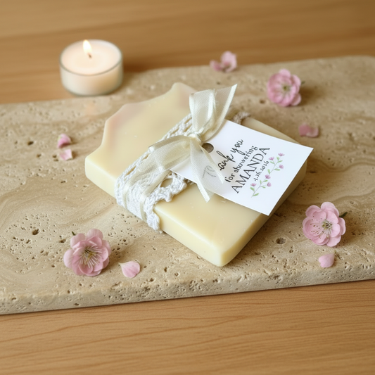 Coquette Bow Bridal Shower Favors | Vegan Soap Vintage-Chic Keepsakes