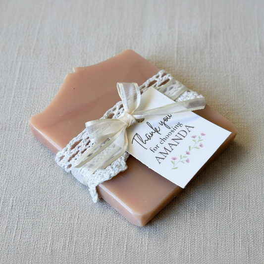Coquette Bow Bridal Shower Favors | Vegan Soap Vintage-Chic Keepsakes