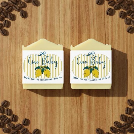 Ciao Baby Italian Theme Shower Favors – Vegan Soap | Summer Theme Keepsakes
