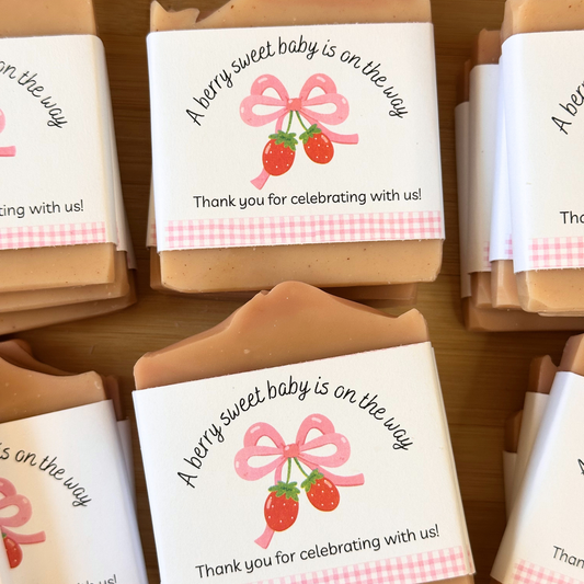 Berry Sweet Baby Shower Favors – Vegan Soap | Eco-Friendly Keepsakes