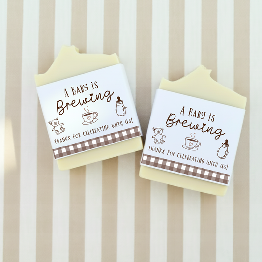Baby is Brewing Baby Shower Favors – Vegan Soap | Eco-Friendly Keepsakes