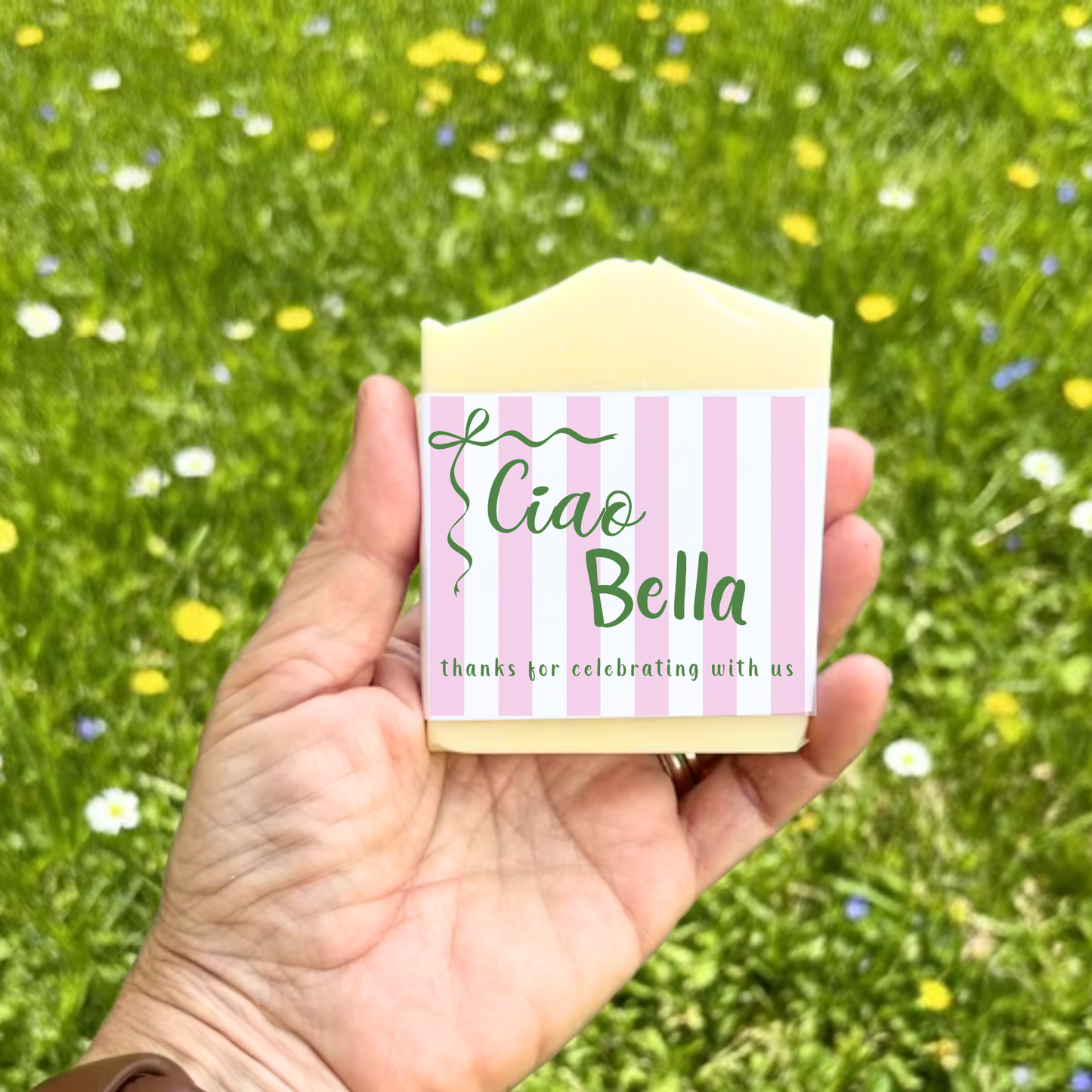 Ciao Bella Bridal Shower Soap Favors – Vegan Soap | Eco-Friendly Keepsakes