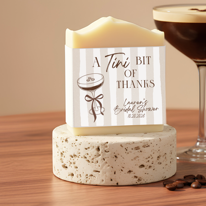 Espresso Martini-Themed Bridal Shower Soap Favors – Vegan Soap | Eco-Friendly Keepsakes