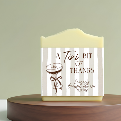 Espresso Martini-Themed Bridal Shower Soap Favors – Vegan Soap | Eco-Friendly Keepsakes