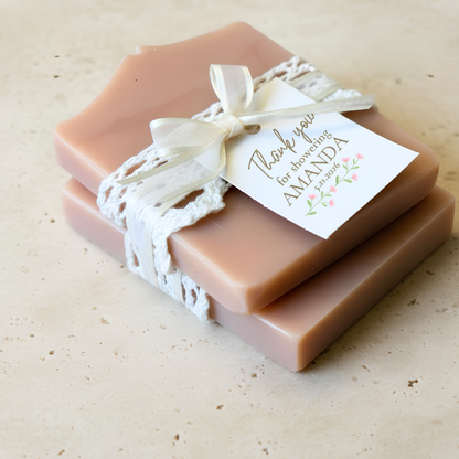 Coquette Bow Bridal Shower Favors | Vegan Soap Vintage-Chic Keepsakes