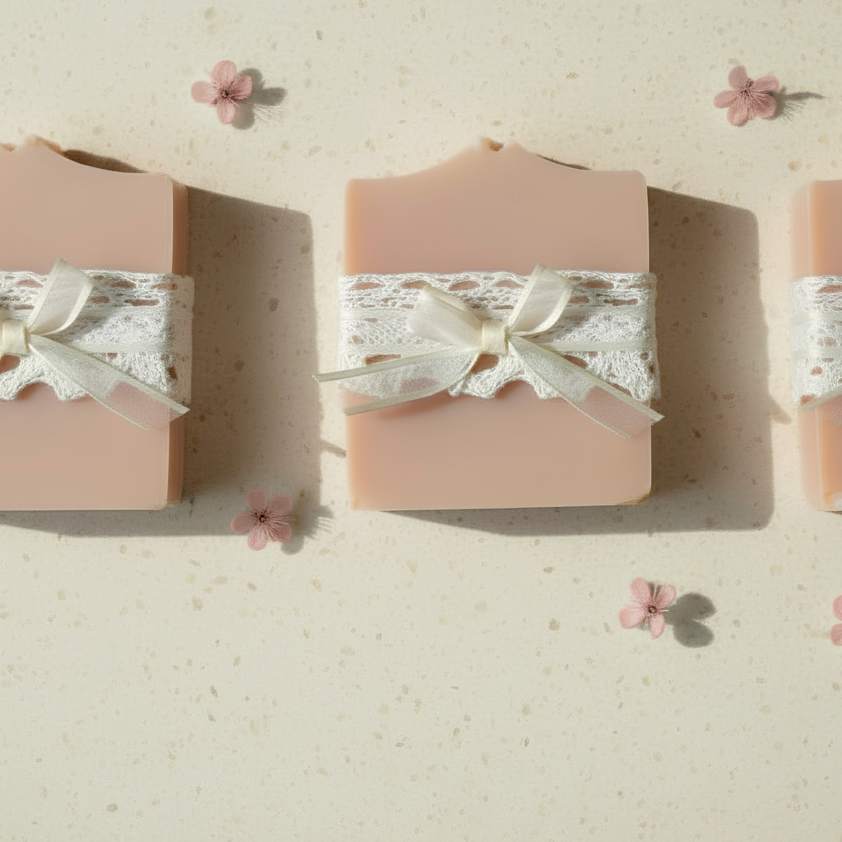 Coquette Bow Bridal Shower Favors | Vegan Soap Vintage-Chic Keepsakes