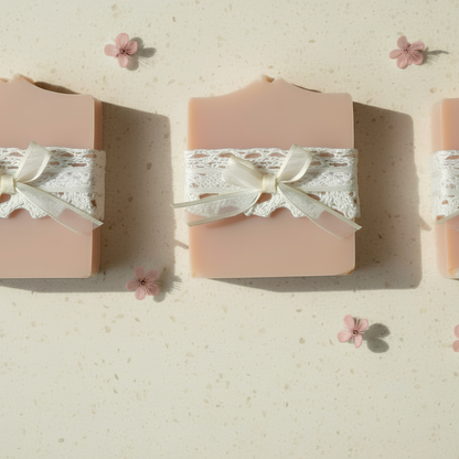 Coquette Bow Bridal Shower Favors | Vegan Soap Vintage-Chic Keepsakes