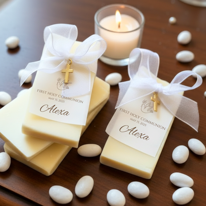 Baptism Guest Gifts with Gold Cross