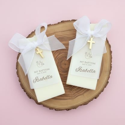 Baptism Guest Gifts with Gold Cross