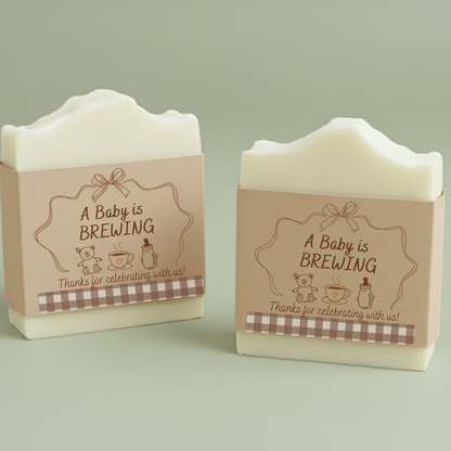 Baby is Brewing Baby Shower Favors – Vegan Soap | Eco-Friendly Keepsakes