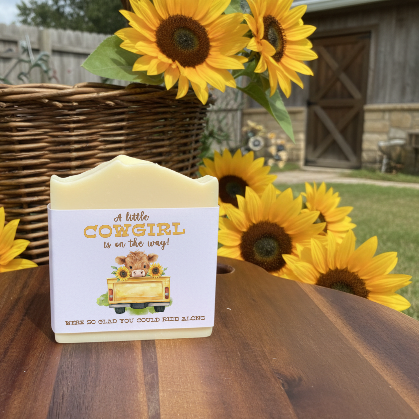 Highland Cow Baby Shower Favors - Vegan Soap | Cowgirl Farm Theme