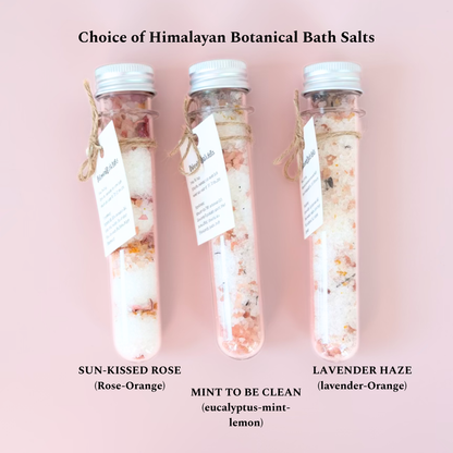 Relaxation Gift Box: Handmade Soap, Bath Salts & Spa Set