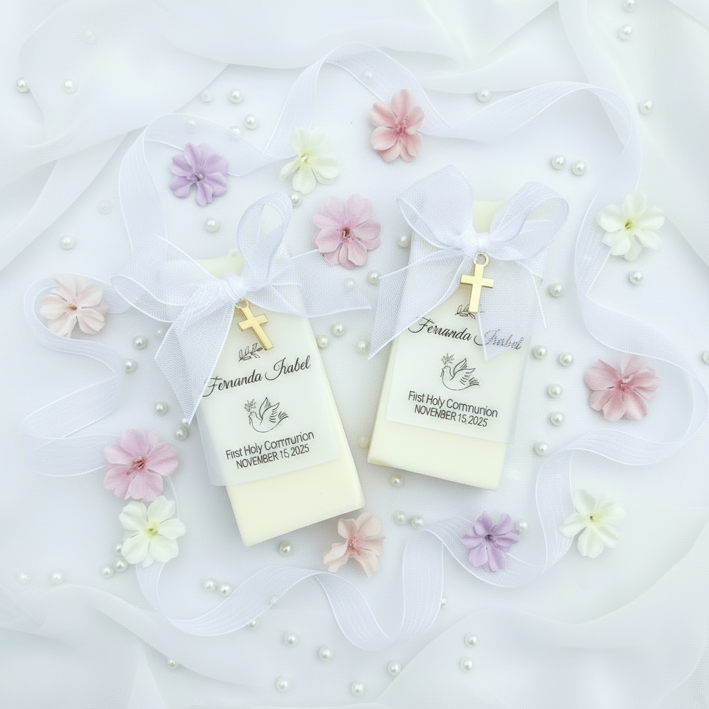 Baptism Guest Gifts with Gold Cross