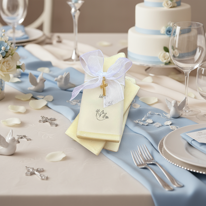 Baptism Guest Gifts with Gold Cross