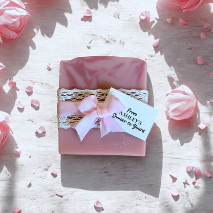 Coquette Bow Bridal Shower Favors | Vegan Soap Vintage-Chic Keepsakes