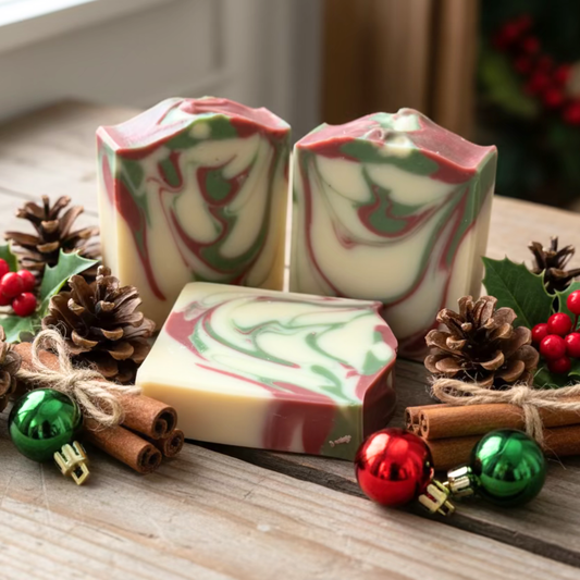 Christmas Cheer Vegan Soap Bar – Holiday Spice | Natural Shea Butter Soap