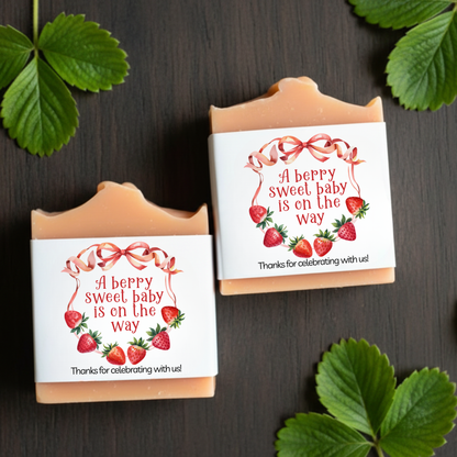 Berry Sweet Baby Shower Favors – Vegan Soap | Eco-Friendly Keepsakes