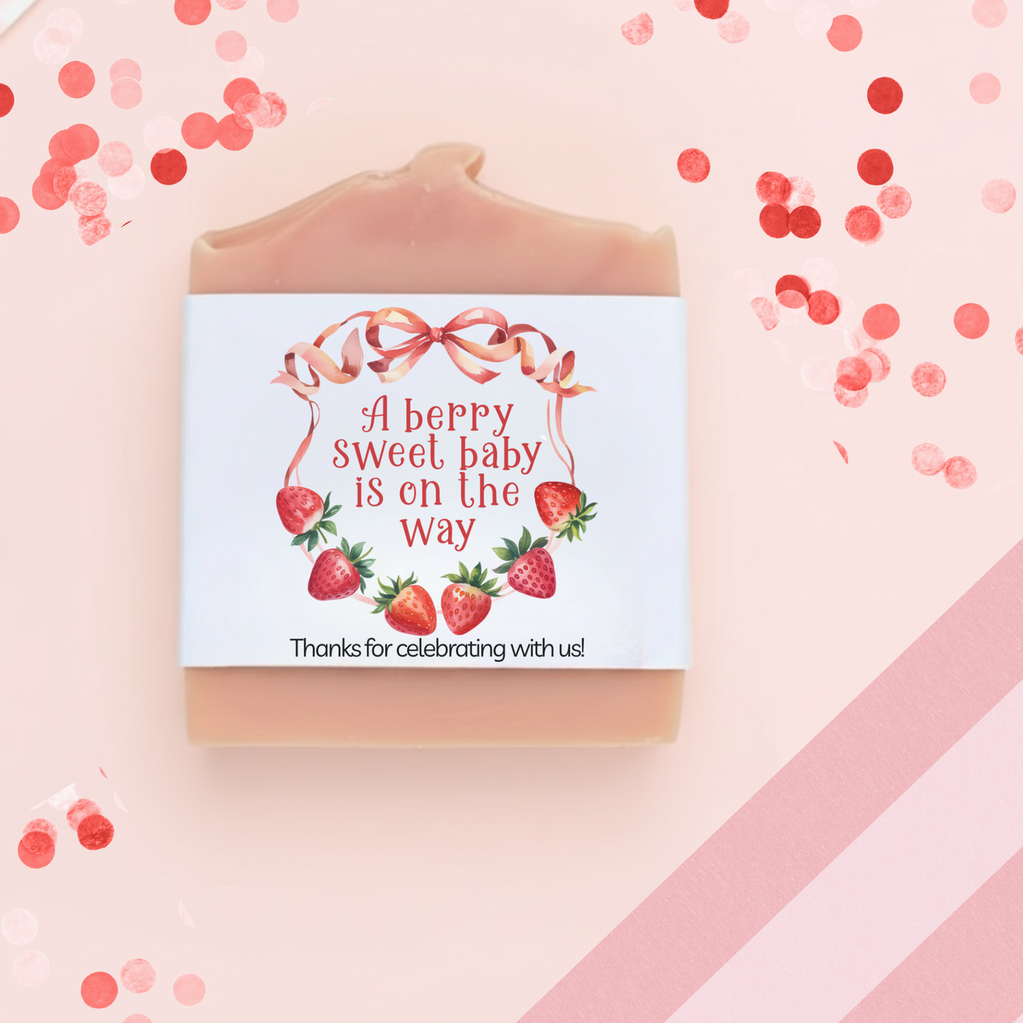 Berry Sweet Baby Shower Favors – Vegan Soap | Eco-Friendly Keepsakes