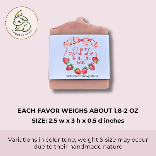 Berry Sweet Baby Shower Favors – Vegan Soap | Eco-Friendly Keepsakes
