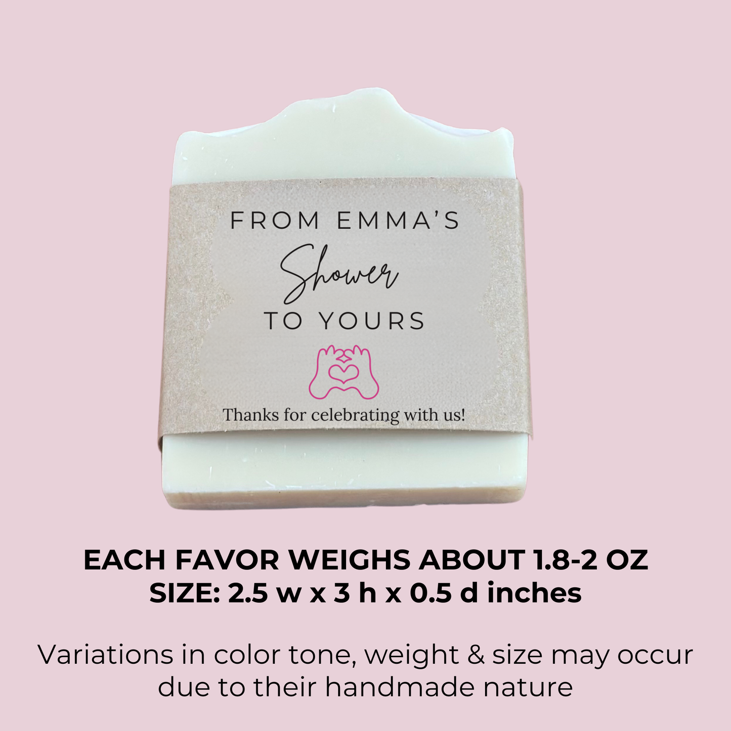 Classic Collection Bridal Favors | Vegan Soap Keepsakes