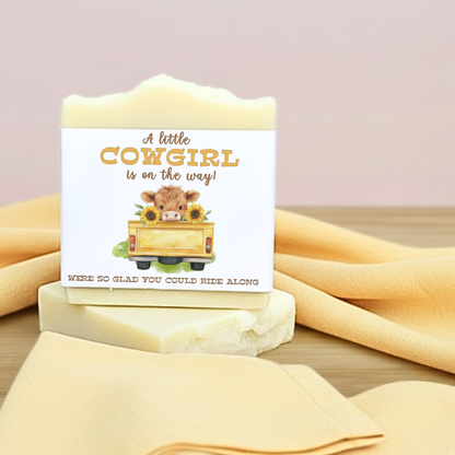 Highland Cow Baby Shower Favors - Vegan Soap | Cowgirl Farm Theme