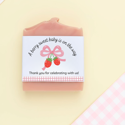 Berry Sweet Baby Shower Favors – Vegan Soap | Eco-Friendly Keepsakes