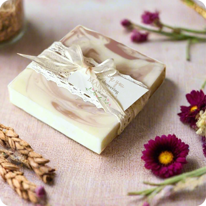 Coquette Bow Bridal Shower Favors | Vegan Soap Vintage-Chic Keepsakes