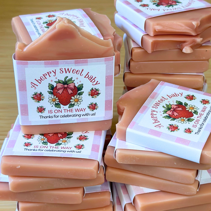 Berry Sweet Baby Shower Favors – Vegan Soap | Eco-Friendly Keepsakes