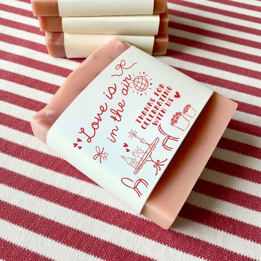 Love is in the Air Bridal Shower Soap Favors – Vegan Soap | Eco-Friendly Keepsakes